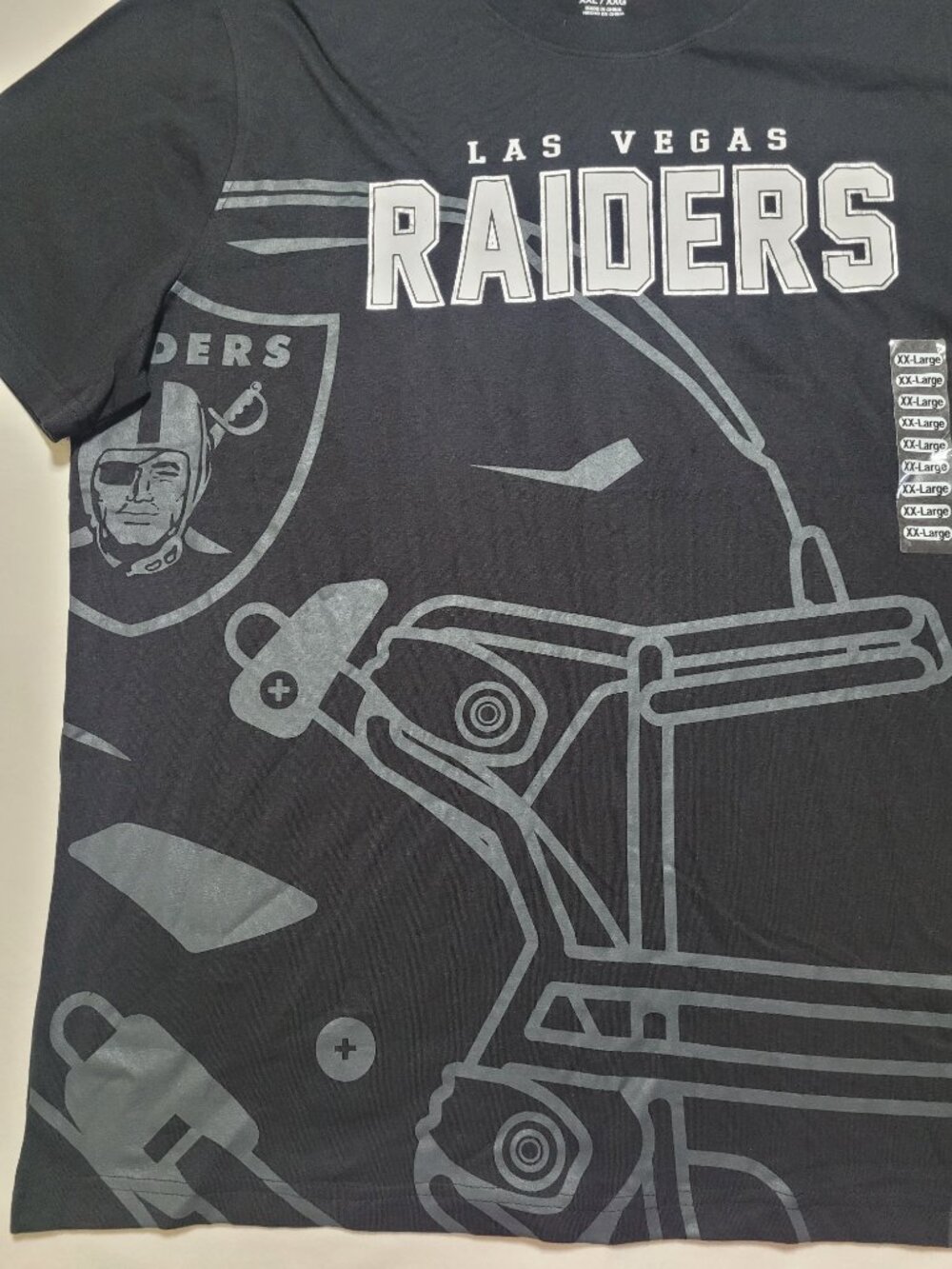 Starter Las Vegas Raiders NFL Mens Graphic T Shirt Black NWT XXL Football - Picture 6 of 13